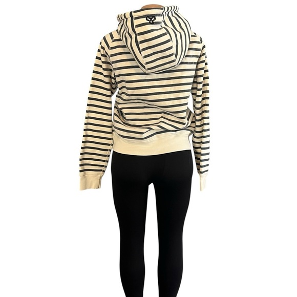 TNA Aritzia Navy Blue and White Striped Jacket - Picture 6 of 8